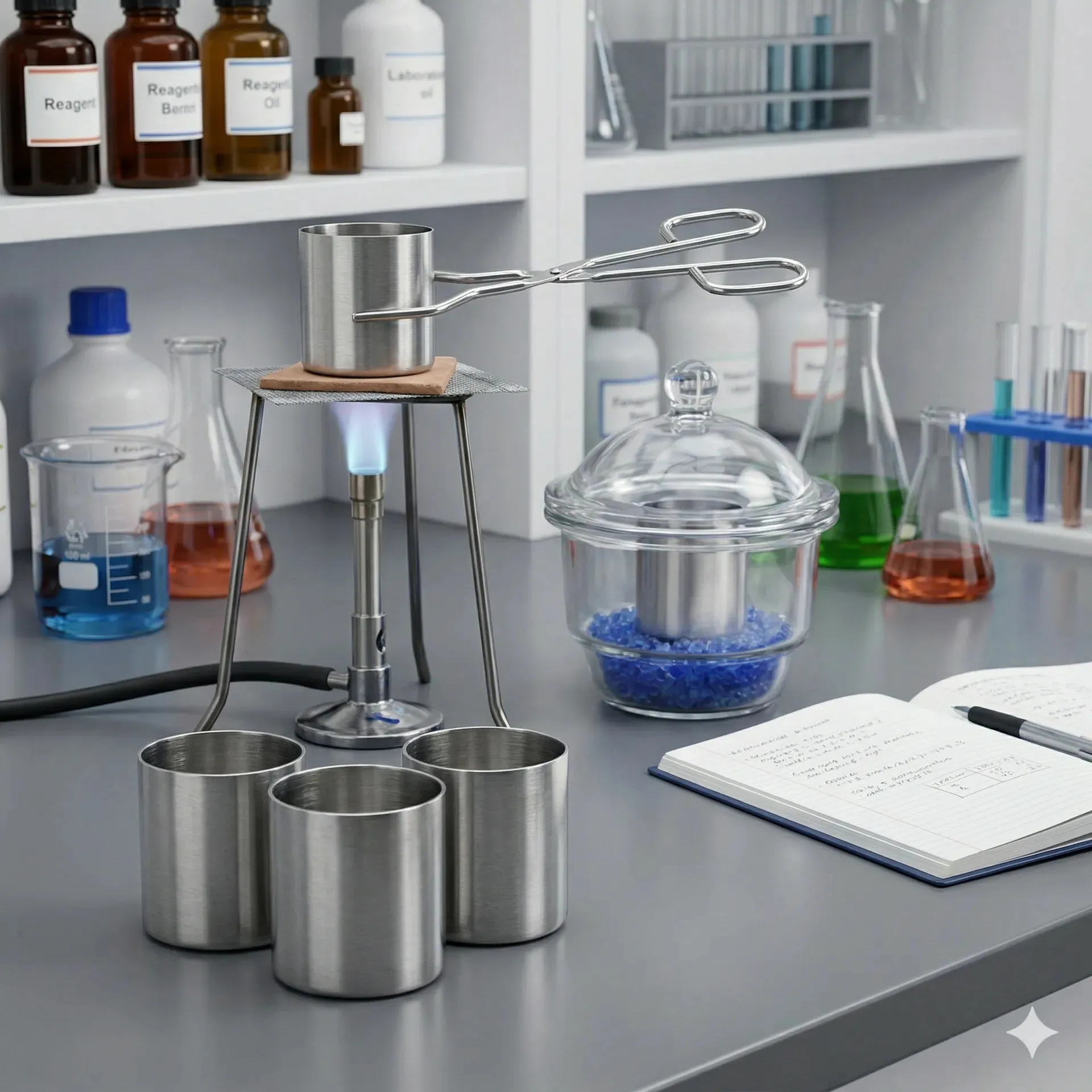 Cadinho de Aço Inox 30ml (35x38mm)
