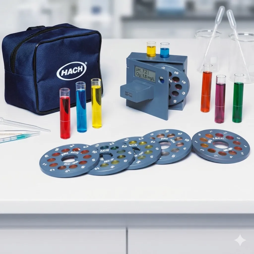 Comparador Colorimétrico com disco p/ Cloro Método DPD - DLH-2000