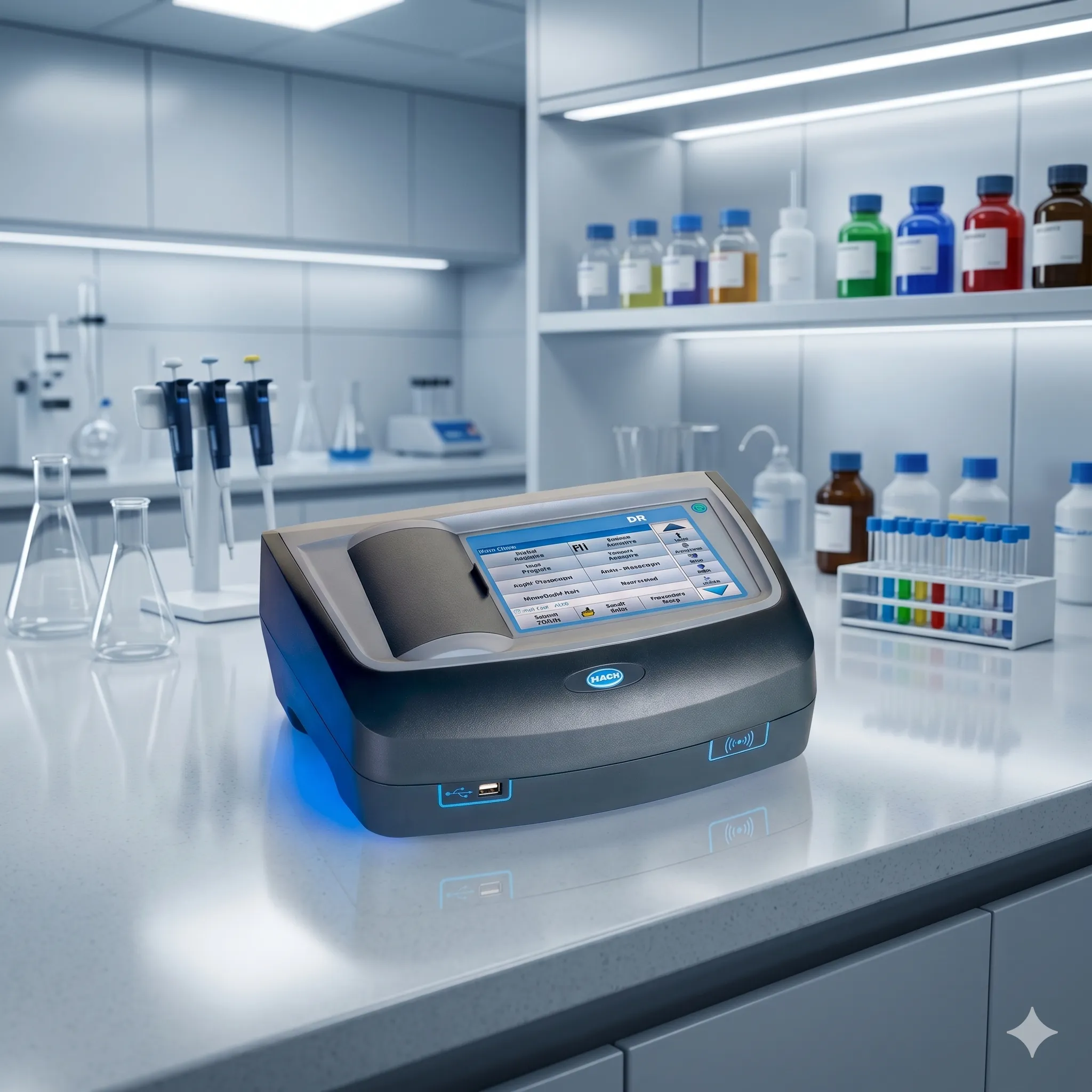 Espectrofotômetro para laboratório
