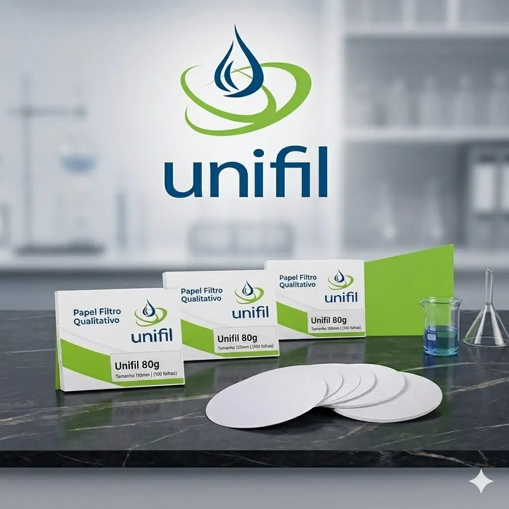 Papel Filtro Qualitativo Unifil 80g Caixa Com 100 Folhas