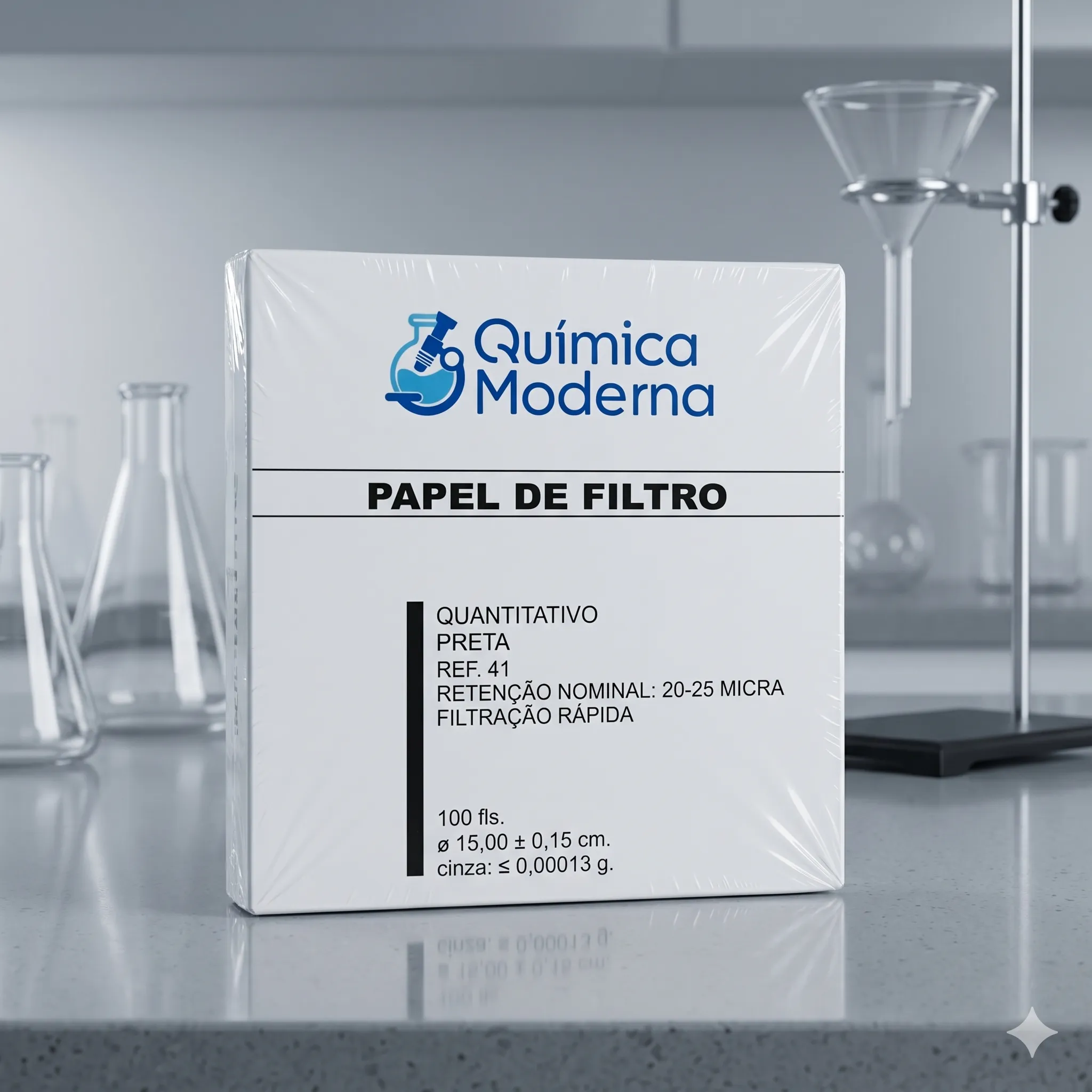 Papel Filtro Quantitativo Qm 15cm Fx Preta Ref. 41 C/100